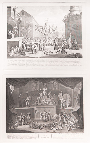 Emblematical print on the South Sea and The Lottery